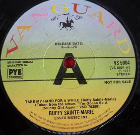 Accords et paroles Take My Hand For A While Buffy Sainte-Marie