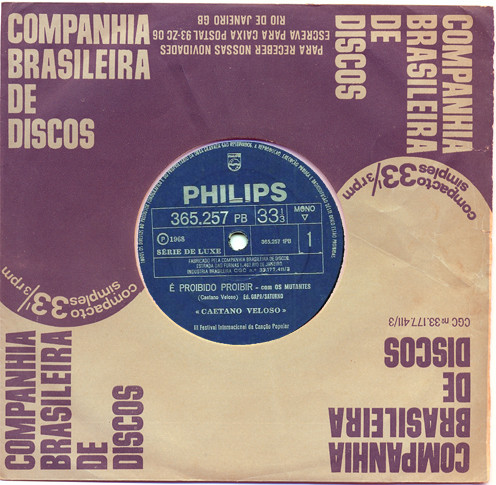 Accords et paroles É Proibido Proibir Caetano Veloso