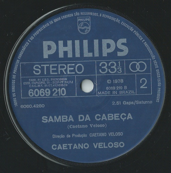 Accords et paroles O Bater Do Tambor Caetano Veloso