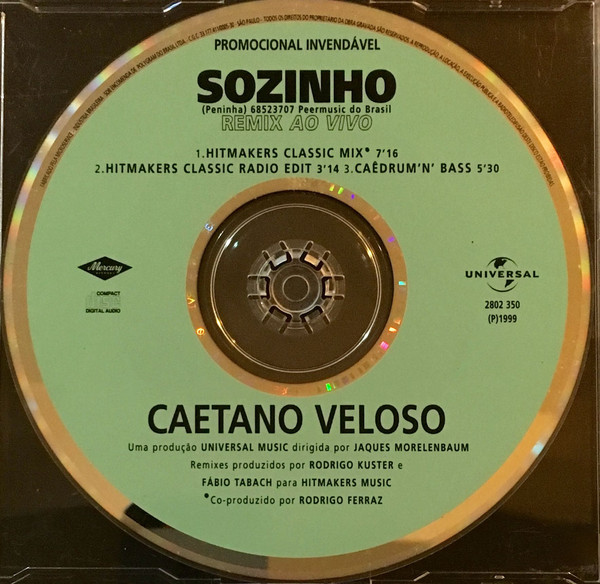 Accords et paroles Sozinho Caetano Veloso