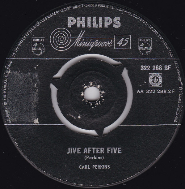 Accords et paroles Jive After Five Carl Perkins