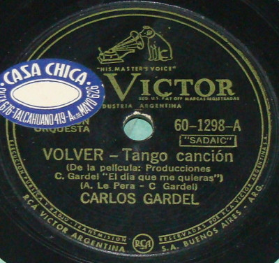 Accords et paroles Arrabal Amargo Carlos Gardel