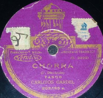 Accords et paroles Chorra Carlos Gardel