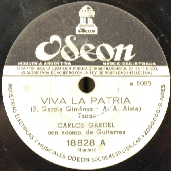 Accords et paroles El Sol Del 25 Carlos Gardel