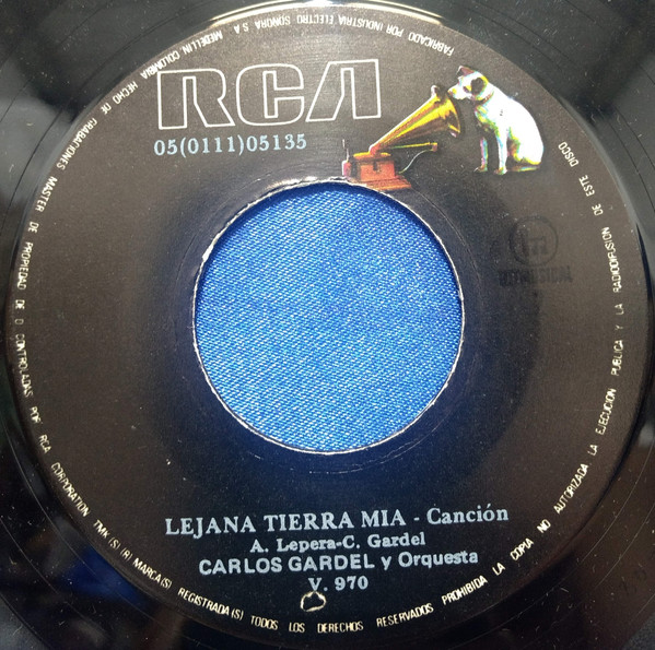 Accords et paroles Lejana tierra mia Carlos Gardel