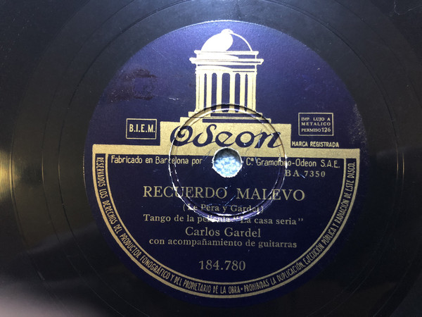 Accords et paroles Recuerdo Malevo Carlos Gardel