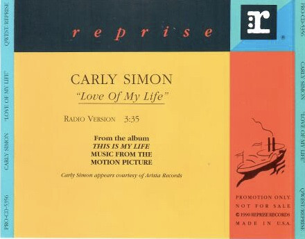 Accords et paroles Love Of My Life Carly Simon