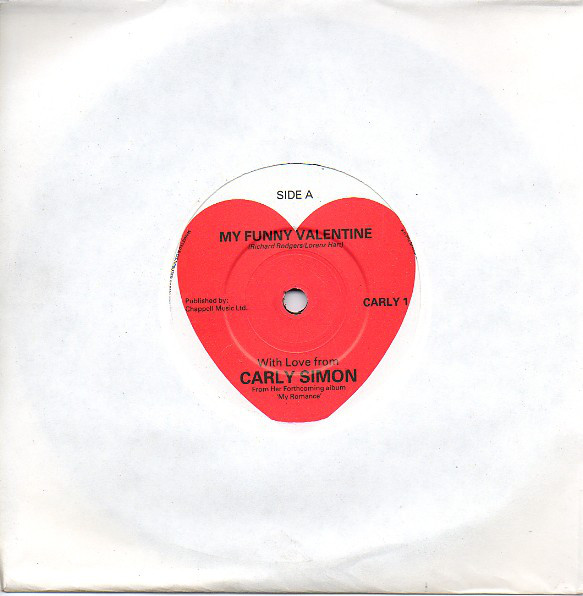 Accords et paroles My Funny Valentine Carly Simon