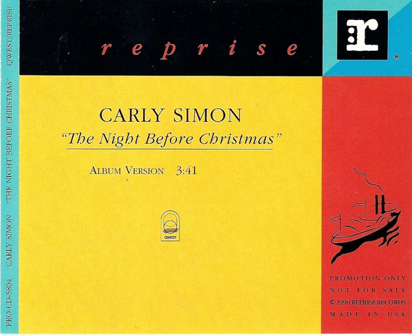 Accords et paroles The Night Before Christmas Carly Simon