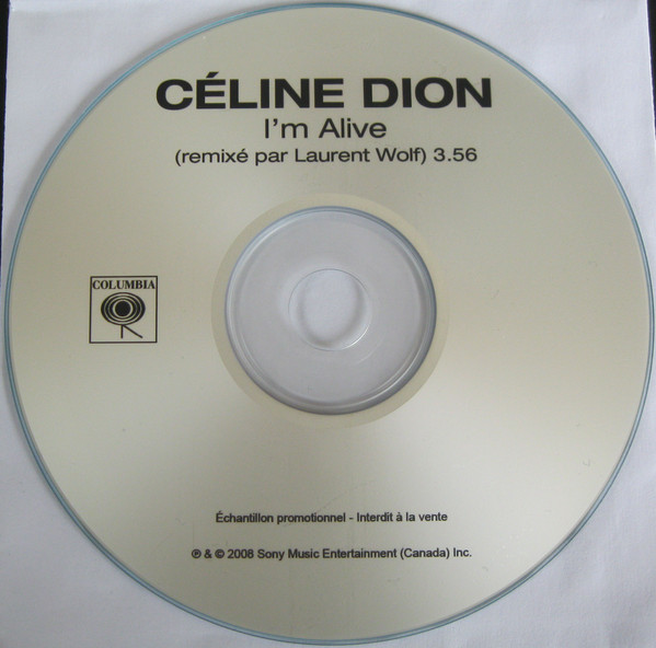 Accords et paroles I'm Alive Celine Dion