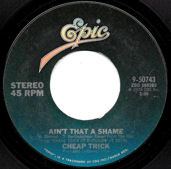 Accords et paroles Aint That A Shame Cheap Trick