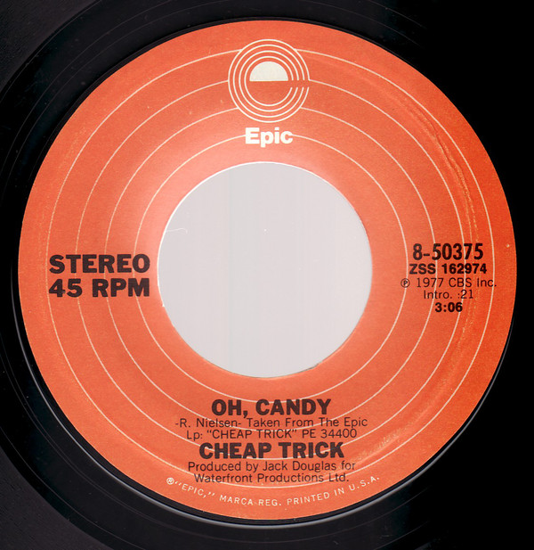 Accords et paroles Oh Candy Cheap Trick