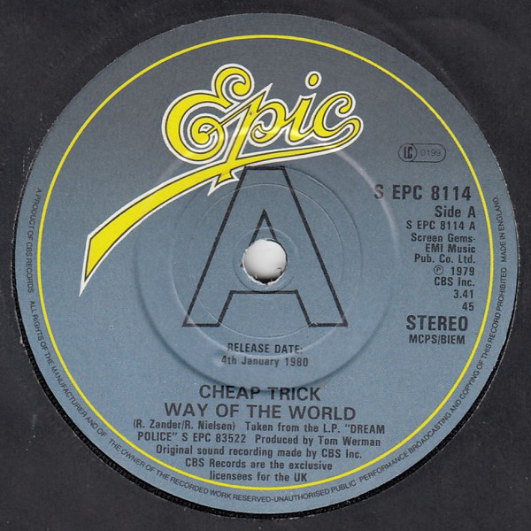 Accords et paroles Way Of The World Cheap Trick