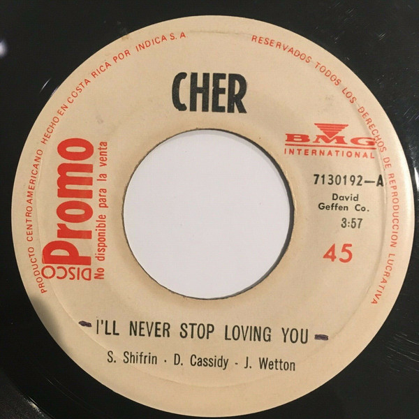Accords et paroles Ill Never Stop Loving You Cher