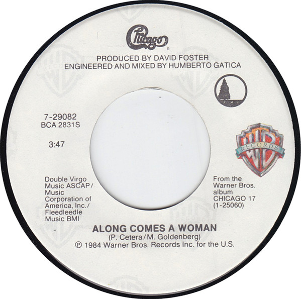 Accords et paroles Along Comes A Woman Chicago