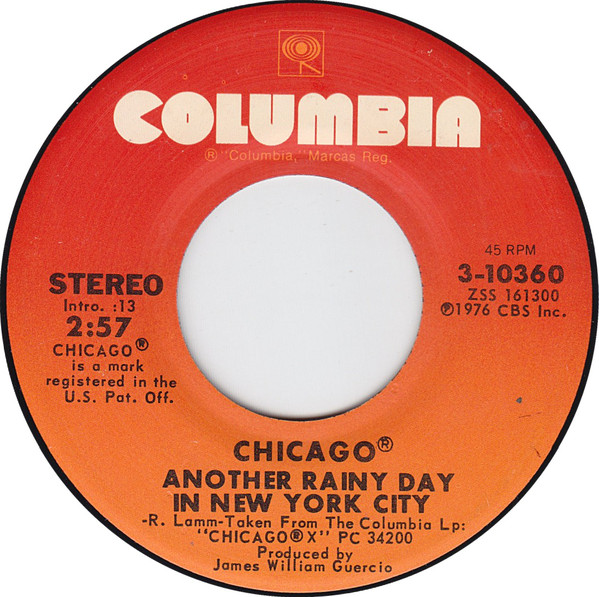 Accords et paroles Another Rainy Day In New York City Chicago