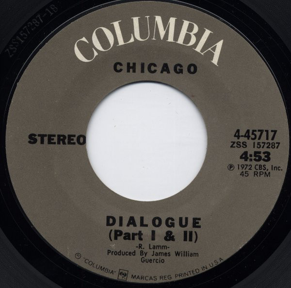 Accords et paroles Dialogue Part I And Ii Chicago