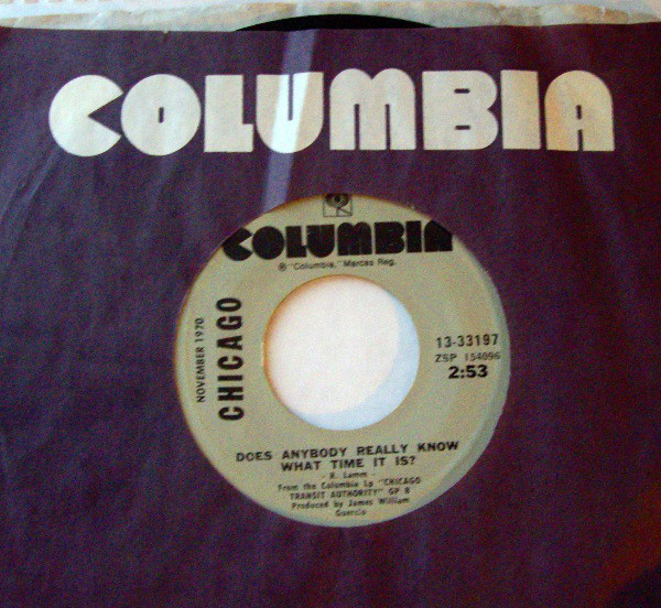 Accords et paroles Does Anybody Really Know What Time It Is Chicago