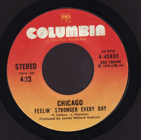 Accords et paroles Feelin' Stronger Every Day Chicago