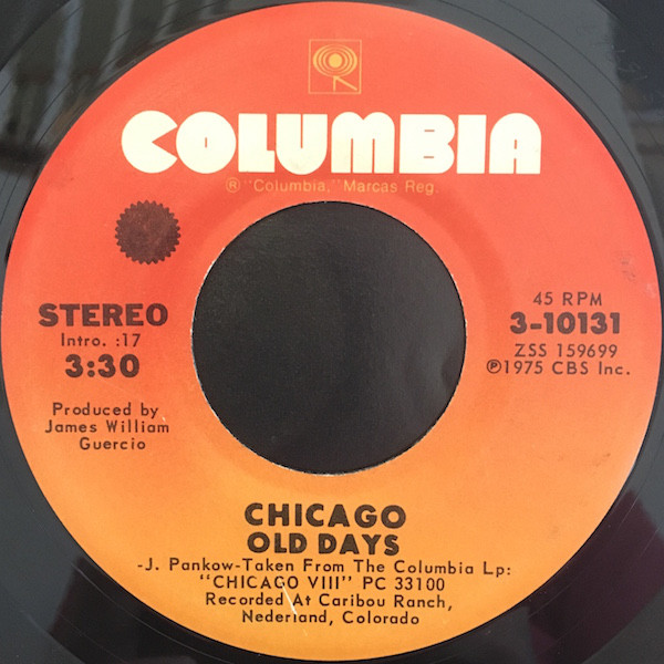 Accords et paroles Old Days Chicago