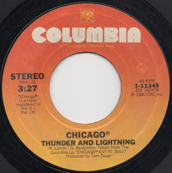 Accords et paroles Thunder And Lightning Chicago