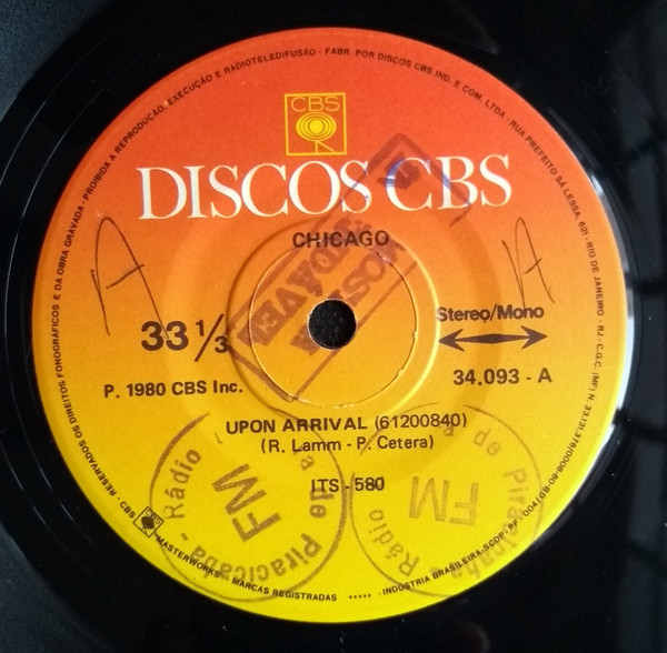 Accords et paroles Upon Arrival Chicago