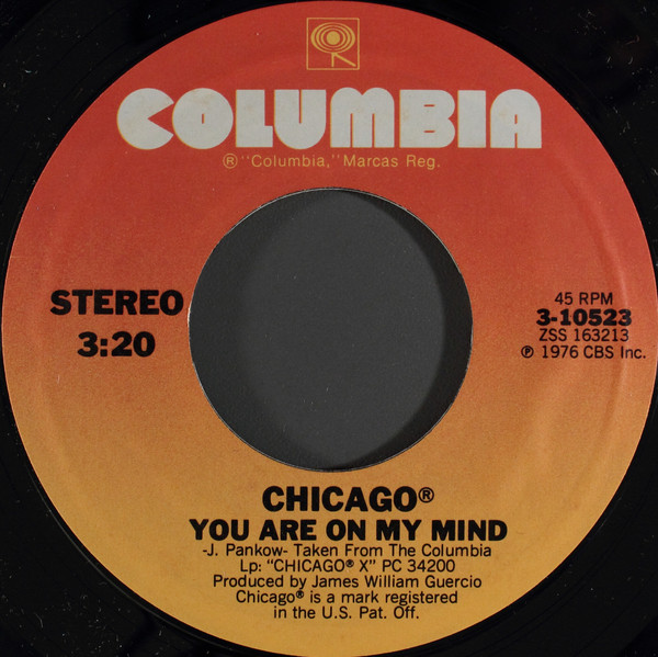 Accords et paroles You Are On My Mind Chicago