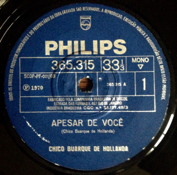 Accords et paroles Desalento Chico Buarque