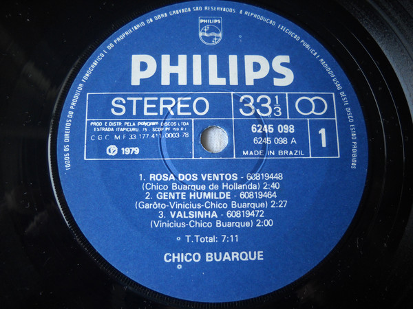 Accords et paroles Rosa-dos-Ventos Chico Buarque