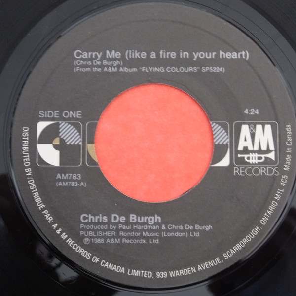 Accords et paroles Carry Me Chris De Burgh