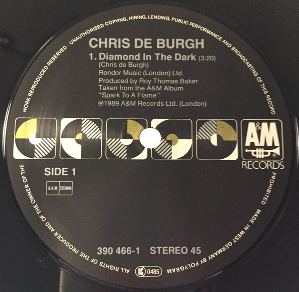 Accords et paroles Diamond In The Dark Chris De Burgh