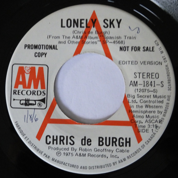 Accords et paroles Lonely Sky Chris De Burgh