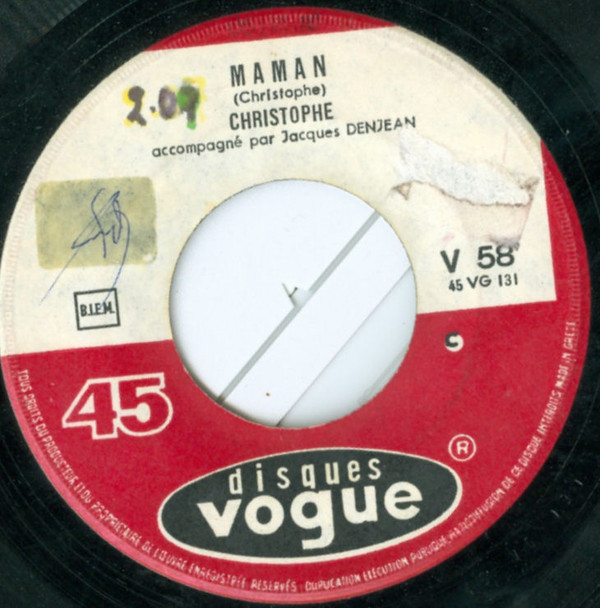 Accords et paroles Maman Christophe