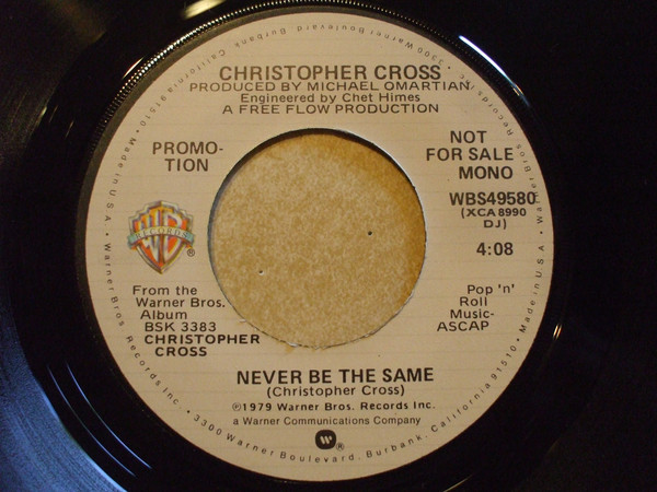 Accords et paroles Never Be The Same Christopher Cross