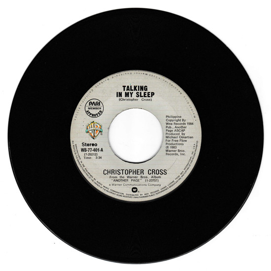 Accords et paroles Talking In My Sleep Christopher Cross