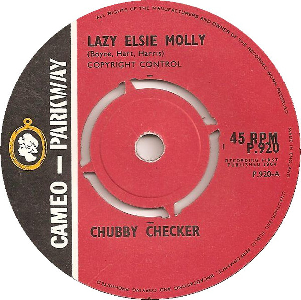 Accords et paroles Lazy Elsie Molly Chubby Checker