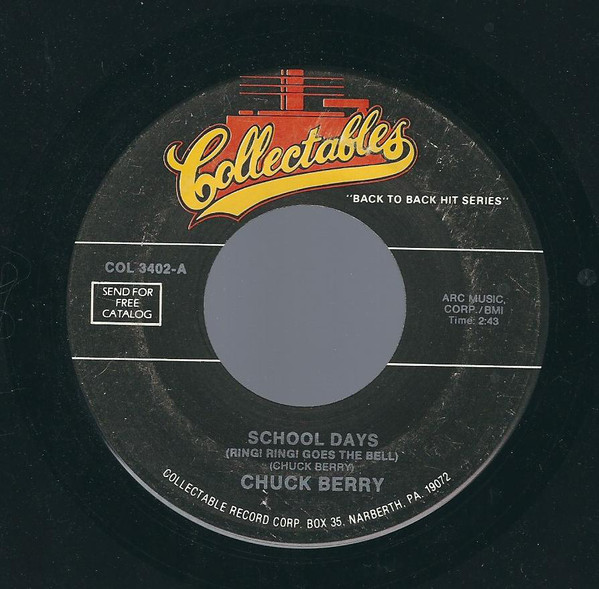 Accords et paroles School days/ring ring goes the bell Chuck Berry