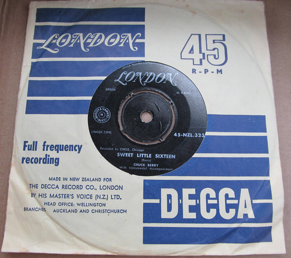 Accords et paroles Sweet Sixteen Chuck Berry