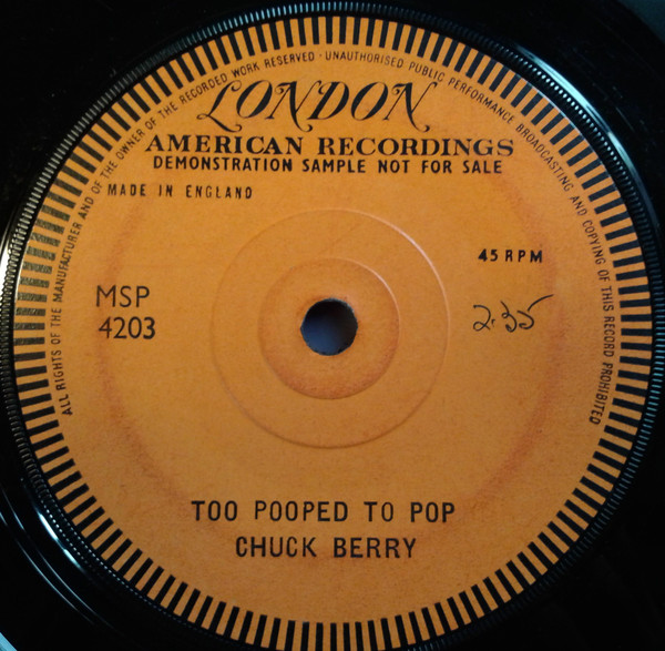 Accords et paroles Too Pooped To Pop Chuck Berry