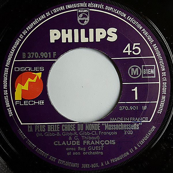 Accords et paroles La plus belle chose du monde Claude François