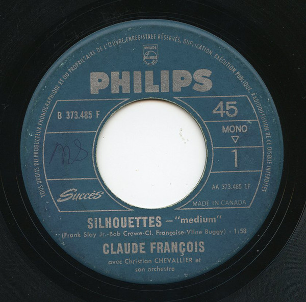 Accords et paroles Silhouettes Claude François