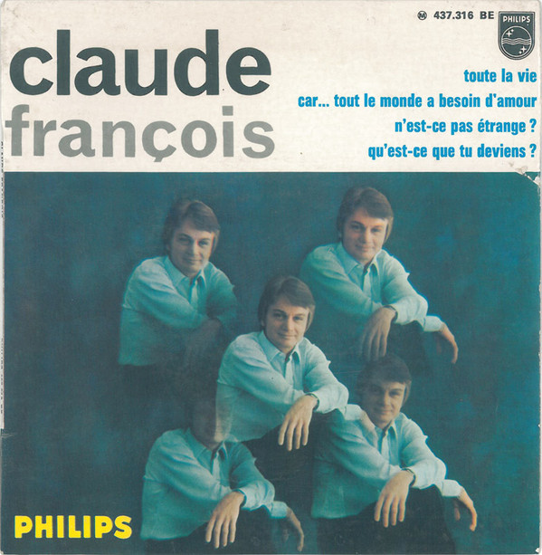 Accords et paroles Toute la vie Claude François