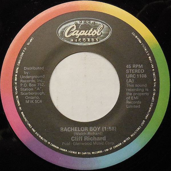 Accords et paroles Bachelor Boy Cliff Richard