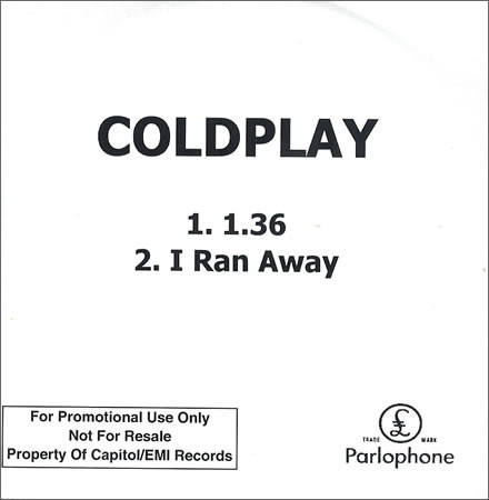 Accords et paroles I Ran Away Coldplay