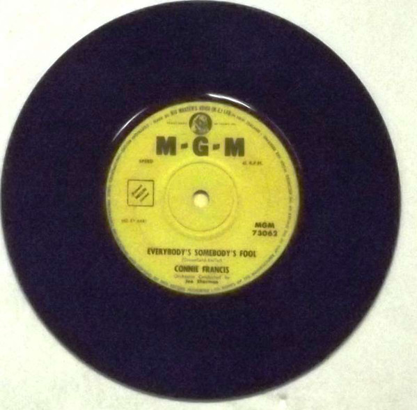 Accords et paroles Everybody's Somebody's Fool Connie Francis
