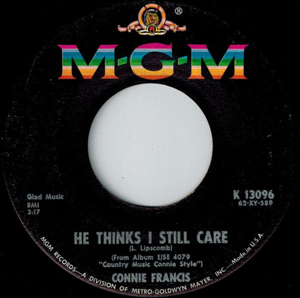 Accords et paroles He Thinks I Still Care Connie Francis