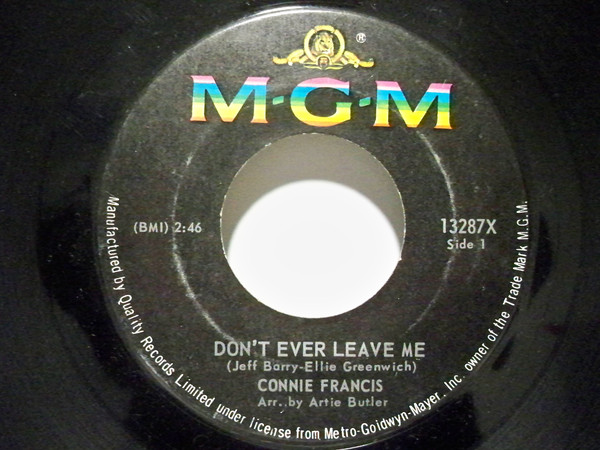 Accords et paroles We Have Something More Connie Francis