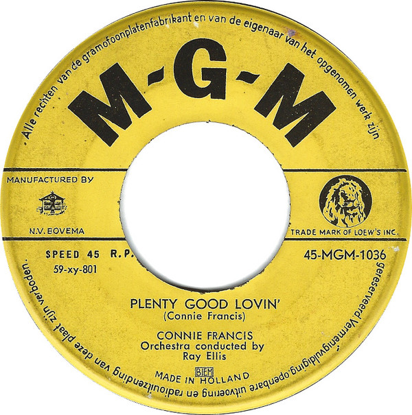 Accords et paroles Youre Gonna Miss Me Connie Francis