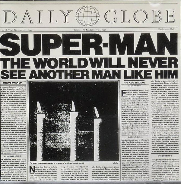 Accords et paroles Supermans Song Crash Test Dummies