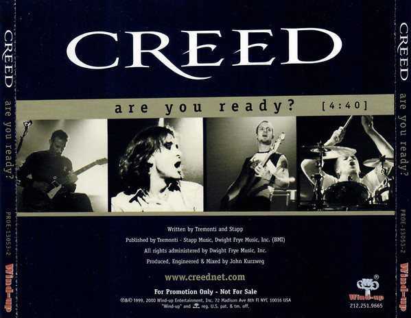 Accords et paroles Are You Ready Creed